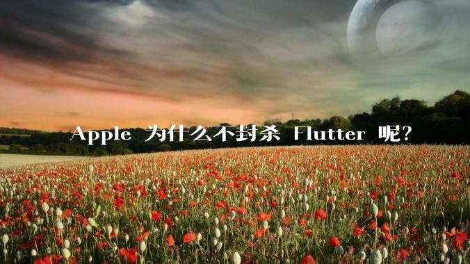 Apple 为什么不封杀 Flutter 呢？